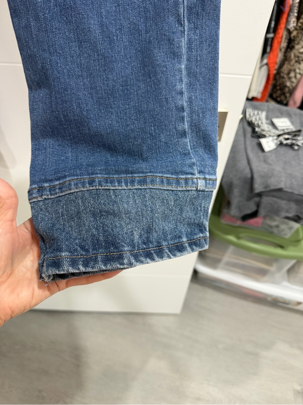 Aphrodite Blue Cargo Jeans with Multiple Flap Pockets - Picture 4 of 7